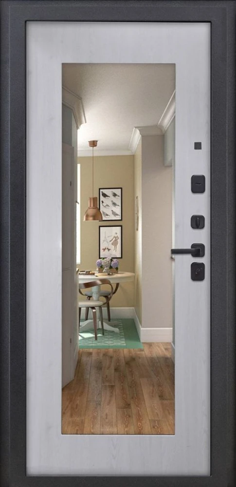 Входная дверь ДвериПРО Термо серебро ФЛЗ-603 Сосна прованс DPRO228170 внутренняя сторона